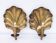 a.W. Borgh Designed Swedish Wall Sconces Shells Jonkoping, Scandinavian