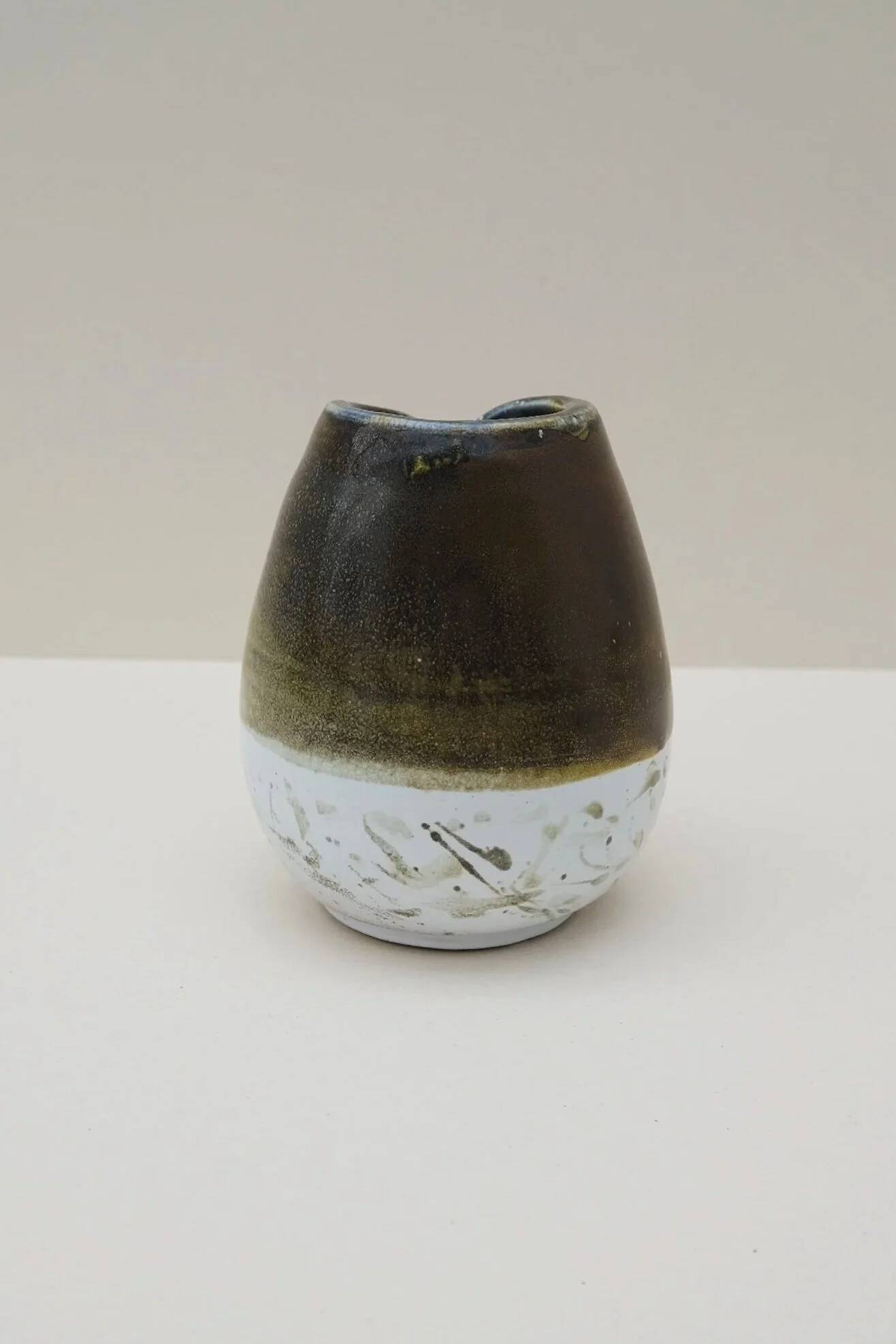 Signed ceramic vase