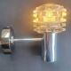 Pair of vintage 1970s chrome wall sconces.
