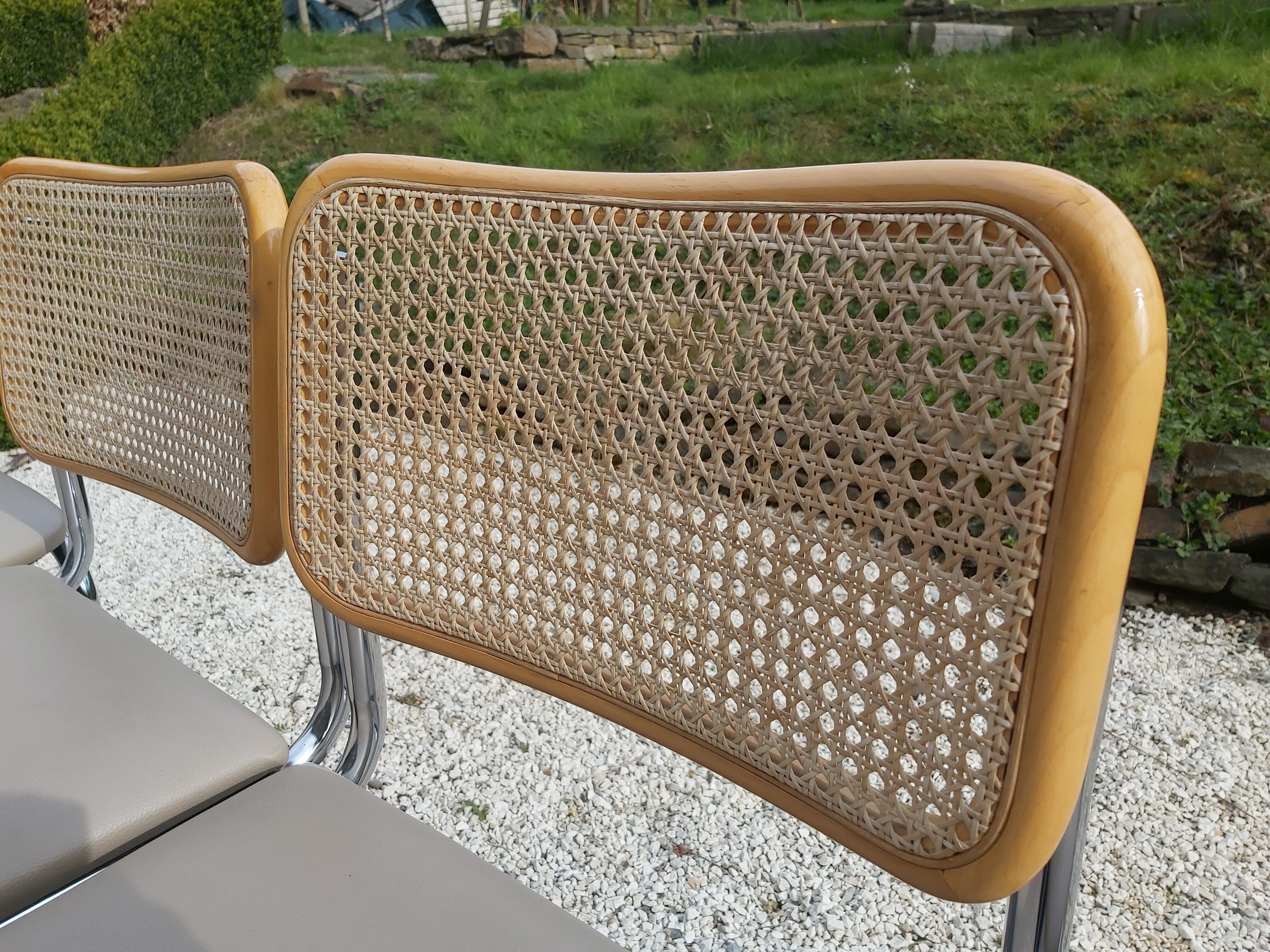 Set de 4 chaises vintage design Marcel Breuer