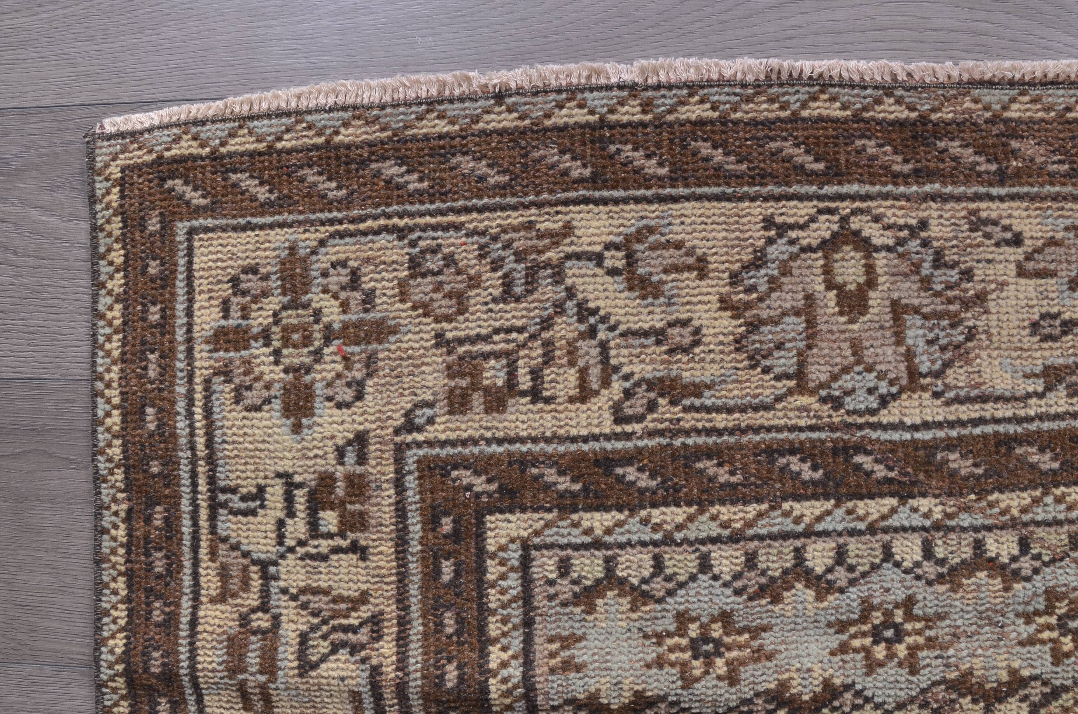 Brown Handmade Tribal Oushak Rug sku2333