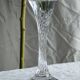 Set of 6 twisted ribbed glass wine glasses