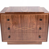 De Coene workshop art-deco walnut chest of drawers
