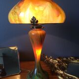 Odeon model mushroom lamp, La Rochère Glassworks France