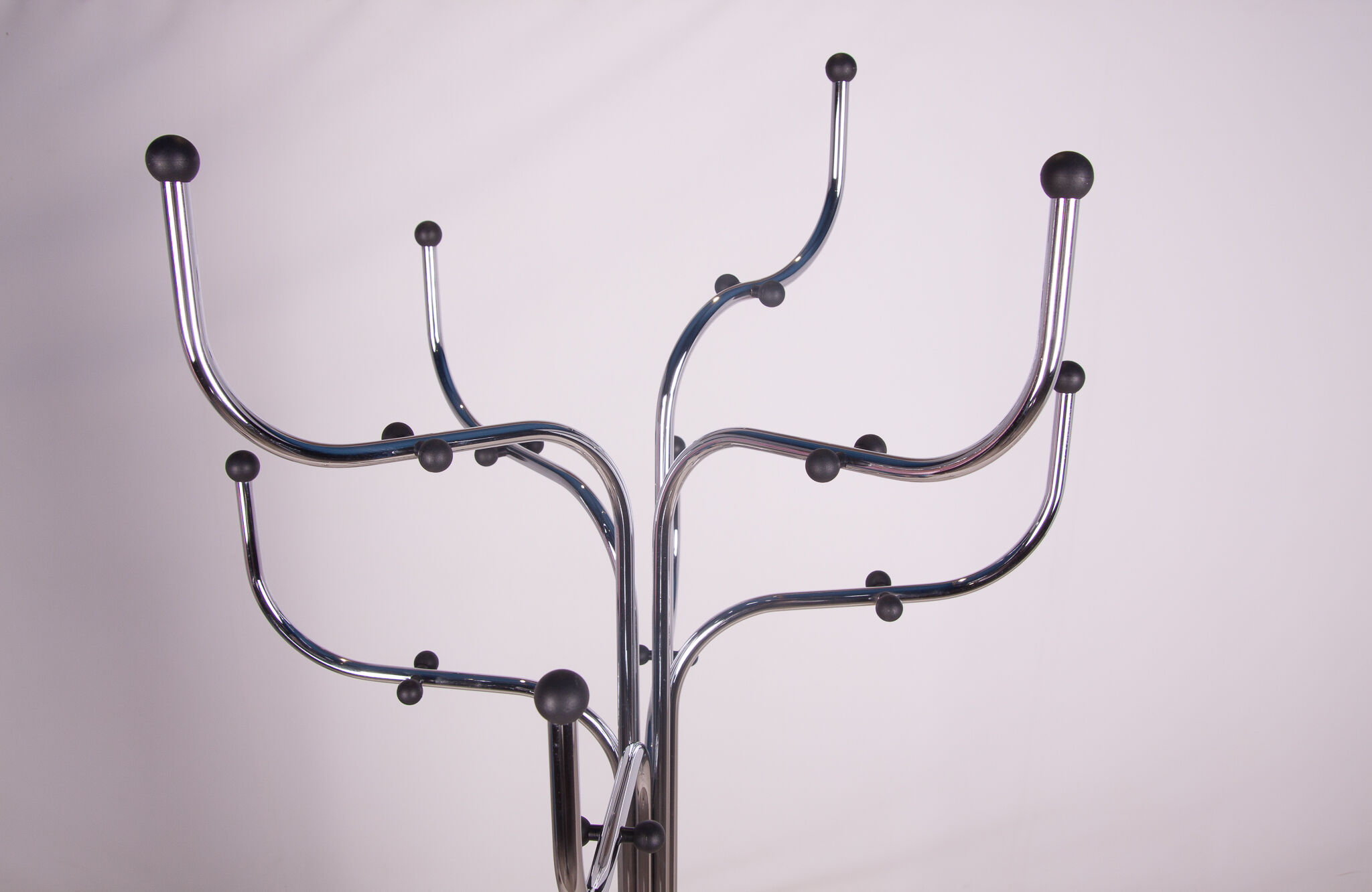 Chromed steel coat rack coat tree by sidse werner for fritz hansen, 1990s