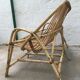 Vintage rattan bench