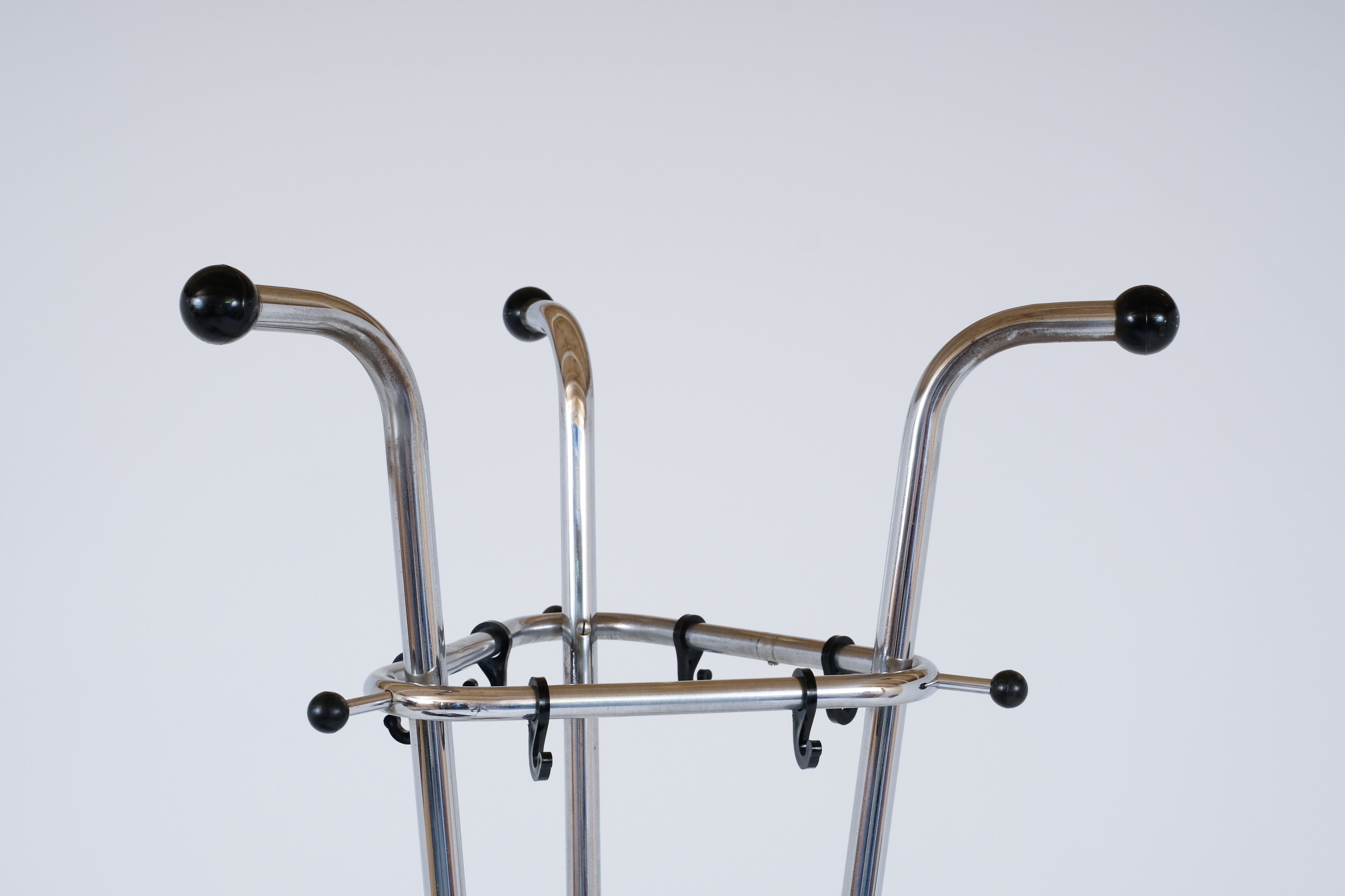 40s chrome tube coat holder