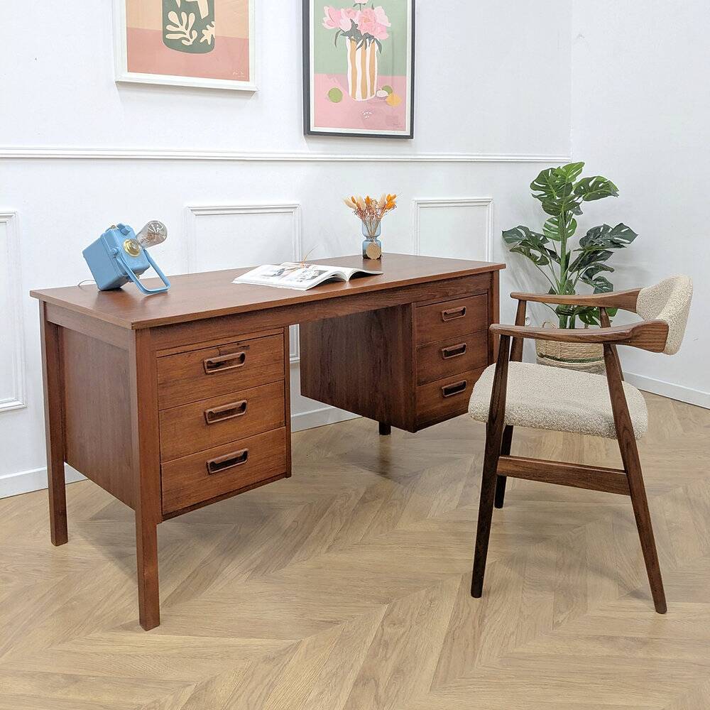 Vintage Scandinavian Domino Mobler desk