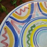 XXL Presentation Plate Multicolored Circles