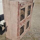 Ancien garde manger en teck birman