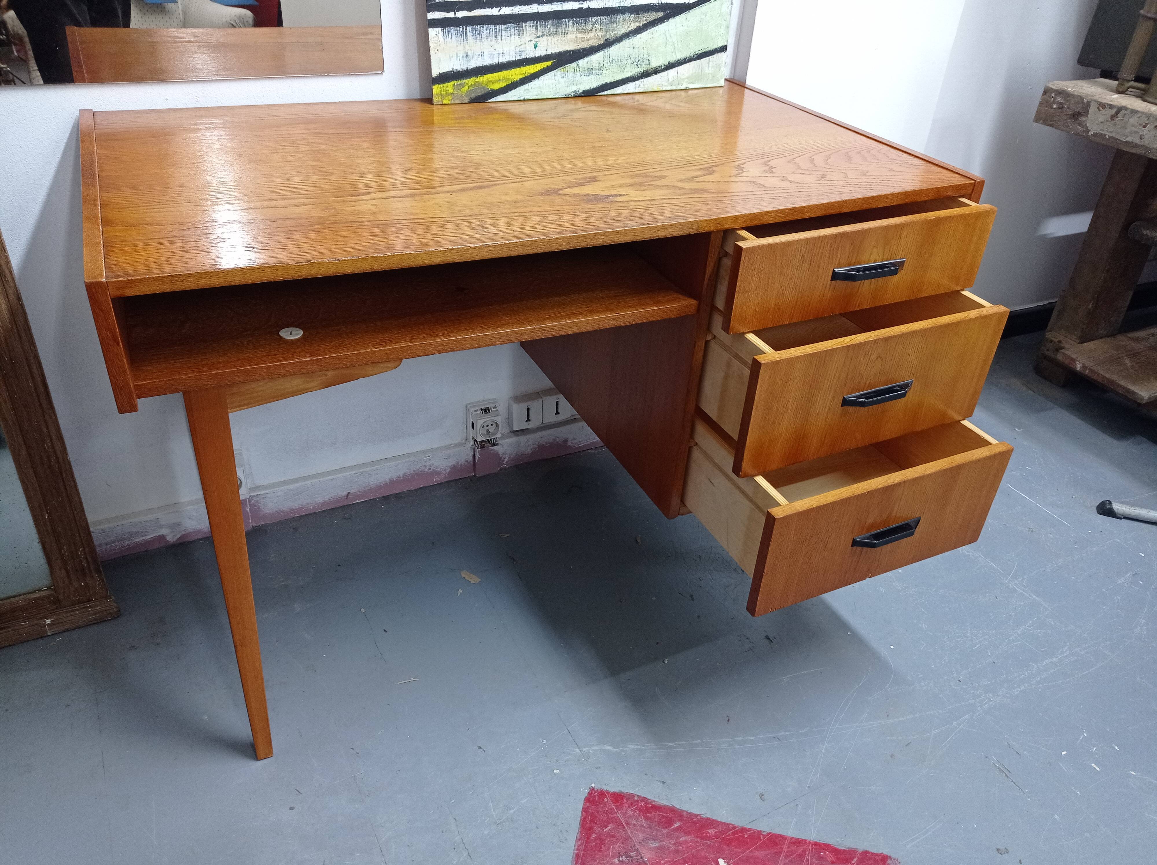 Oak desk 60's