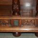 Louis XIII Revival wardrobe in walnut and marble