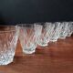 6 small 8 cl glasses in VMC glass Reims France vintage