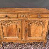 Two-door walnut buffet Louis XV period 19th century