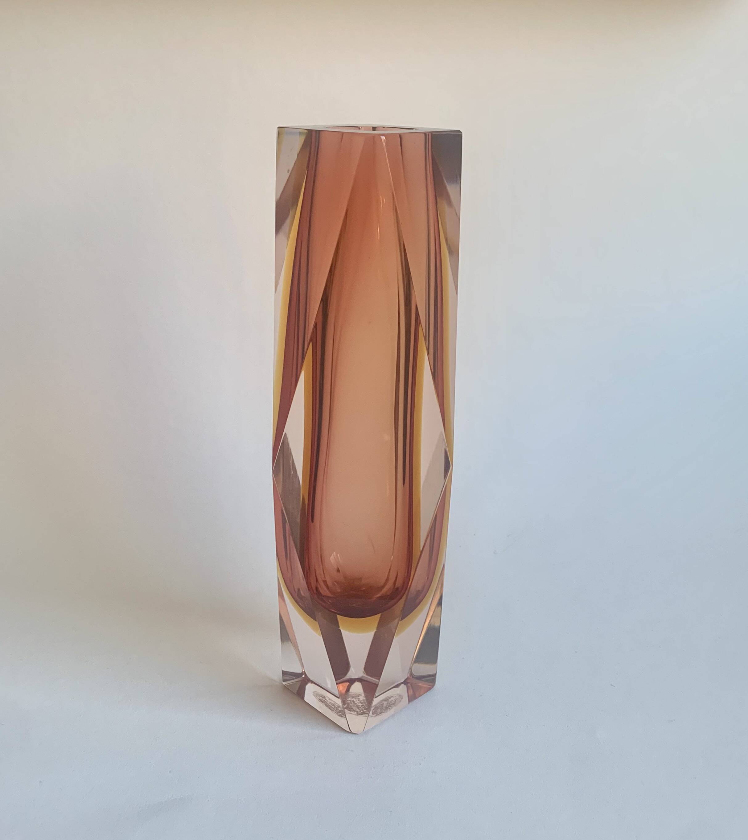Vase by F. Poli for Murano, Italy, 1970s