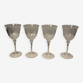 Verre cristal de jg durand vintage