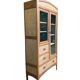 Armoire parisienne d’hôtel vitrée bois brut 1930