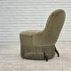 1960s, Danish easy chair, original green furniture velour.