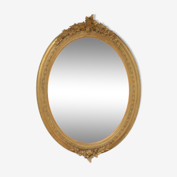 Late victorian wall mirror glided - 82x60cm