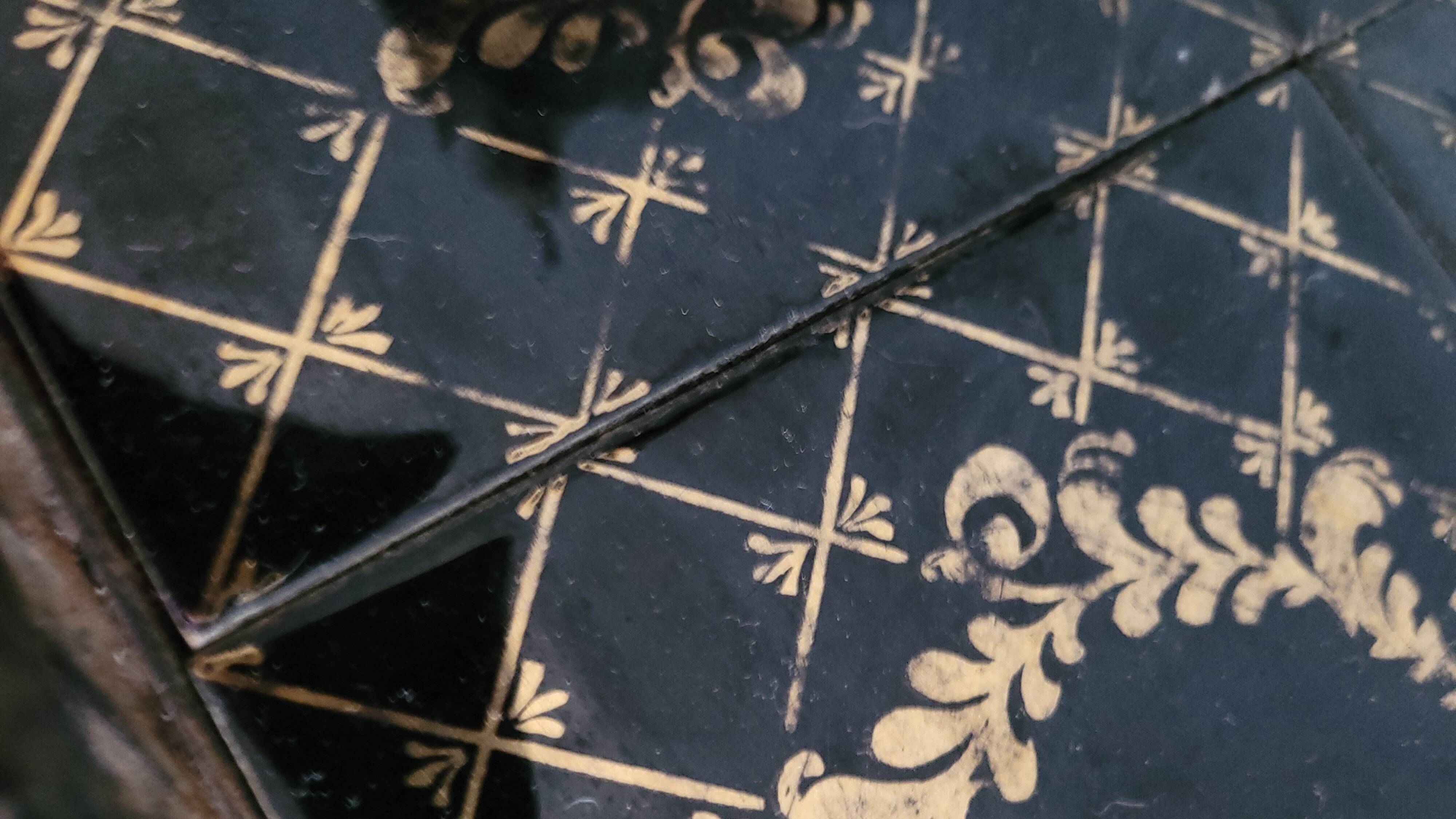 Antique vintage wrought iron side table