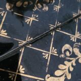 Ancien gueridon table d'appoint vintage en fer forge