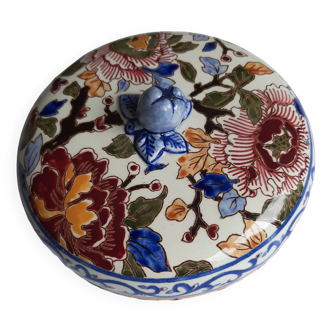 Faience candy box from Gien Peonies