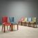 Ensemble de chaises vintage en velours
