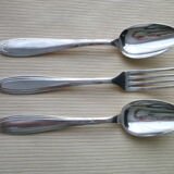 Set of 3 silver metal cutlery Apollo Baltic Model