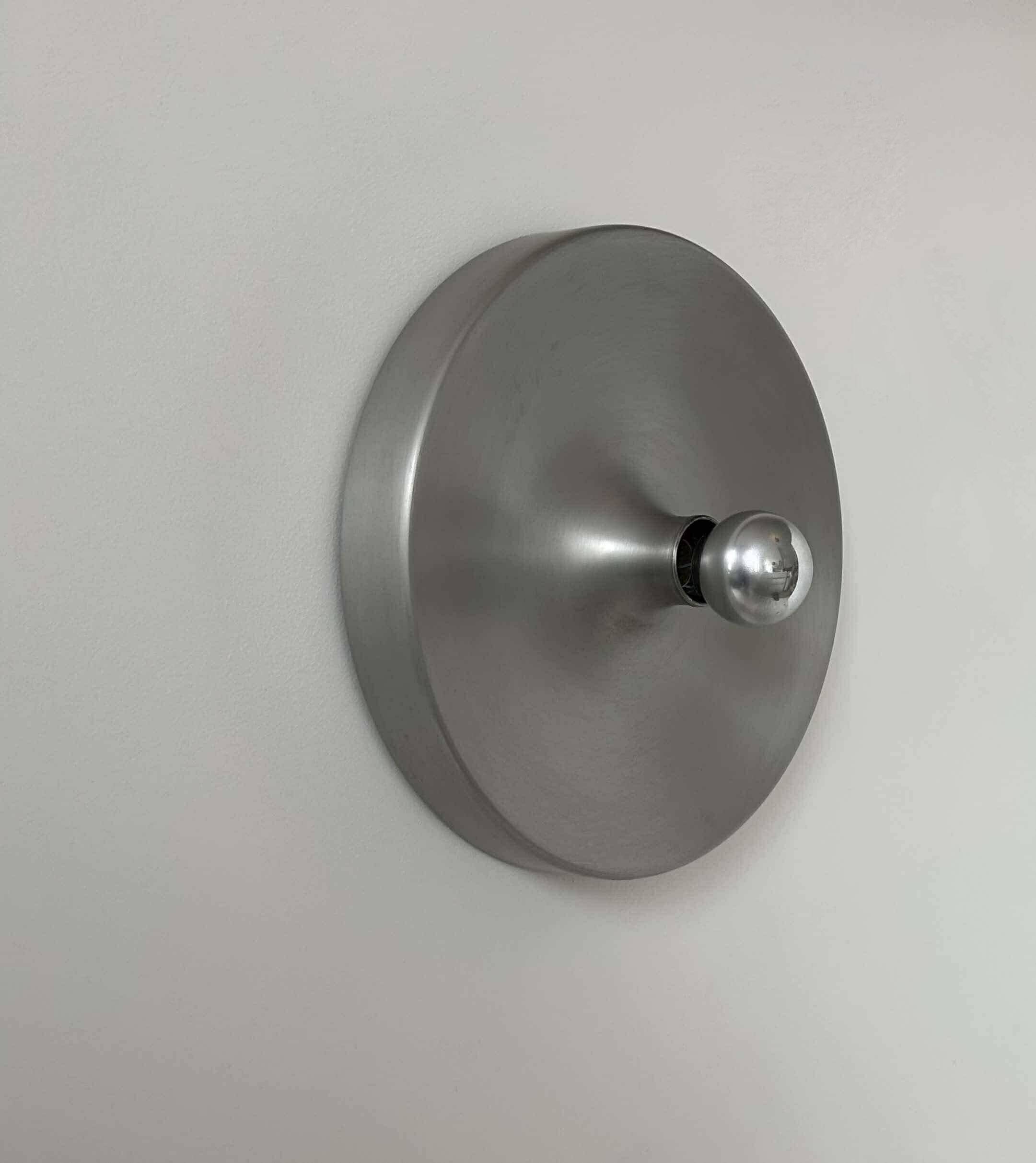 Vintage wall light, brushed metal, Staff Leuchten "Selection Perriand Les Arcs"