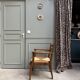 Fauteuil ancien en bois et assise paillée