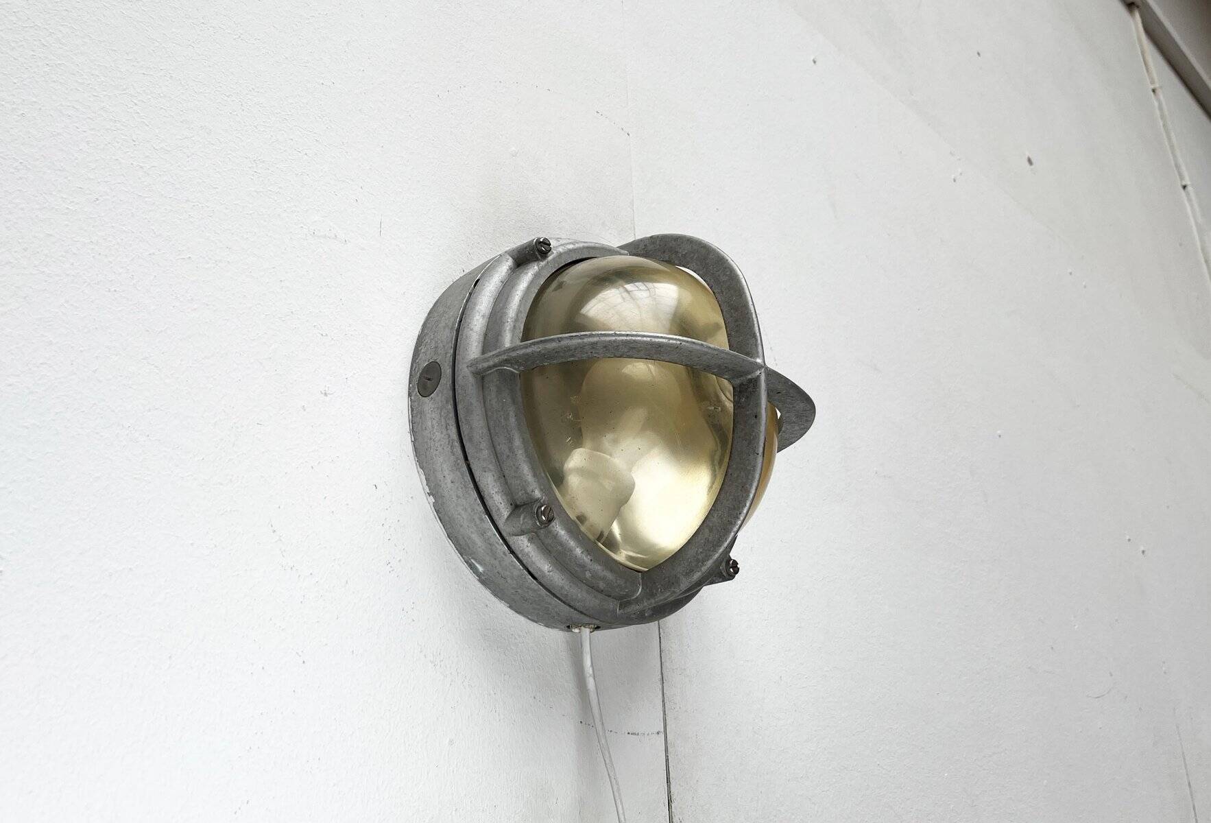 Mid-Century Danish Outdoor Metal Wall Lamp Model Skot by Lauritz Knudsen for Louis Poulsen, 1960s