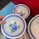 Old floral décor tableware 1 bowl, 6 flat plates & 4 bowls