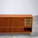 Important sideboard designed by Belgian designer Alfred Hendrickx for Belform 1950