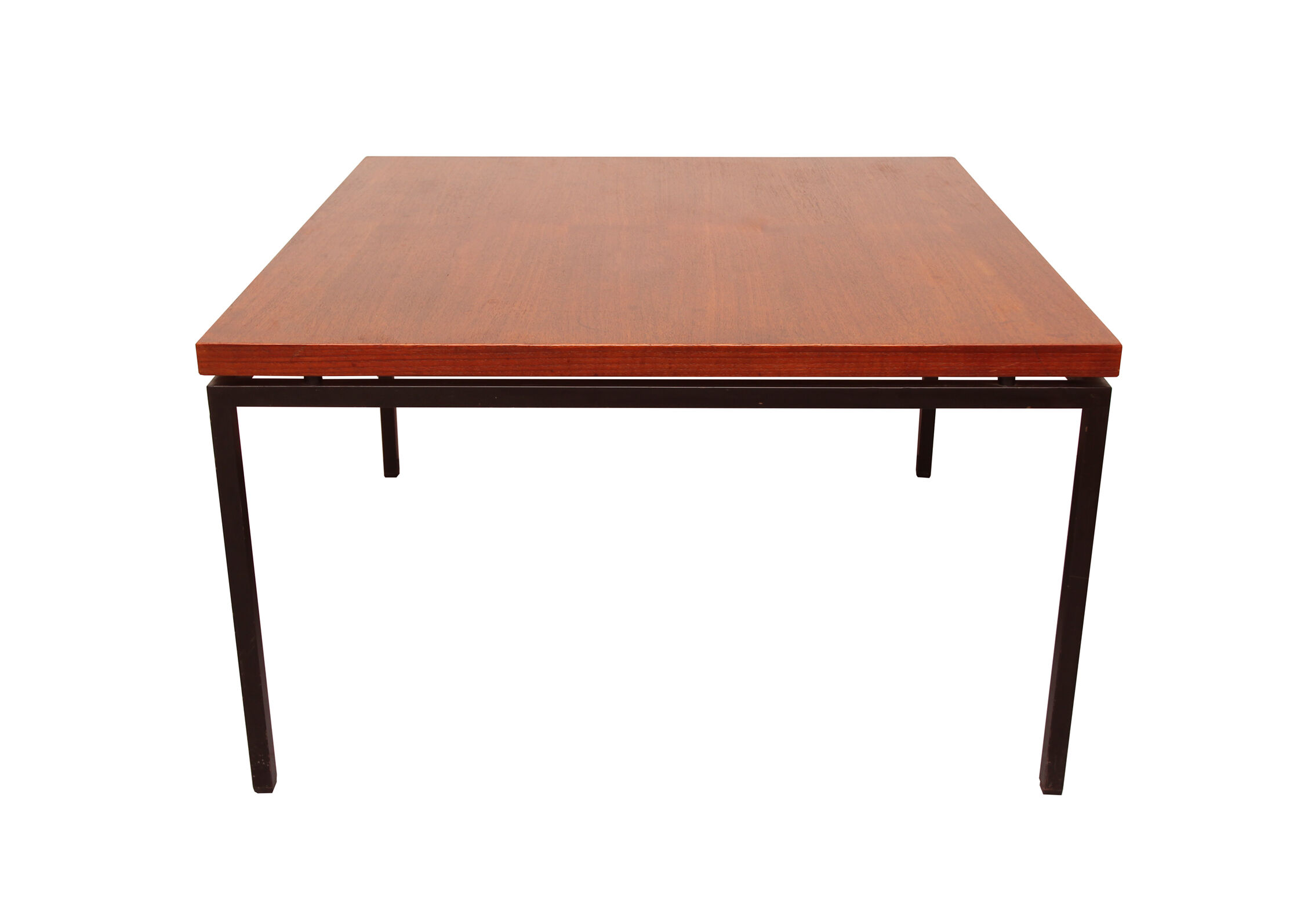 1960s coffee table in teak and metal