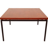 1960s coffee table in teak and metal