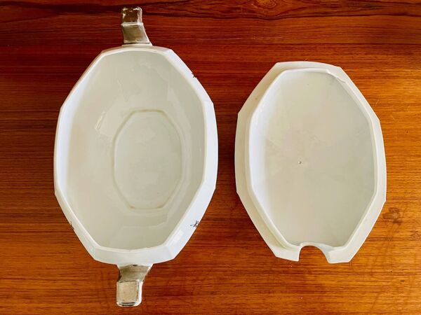 Soupière, Art Deco par Victoria China Tchécoslovaquie , 1920s