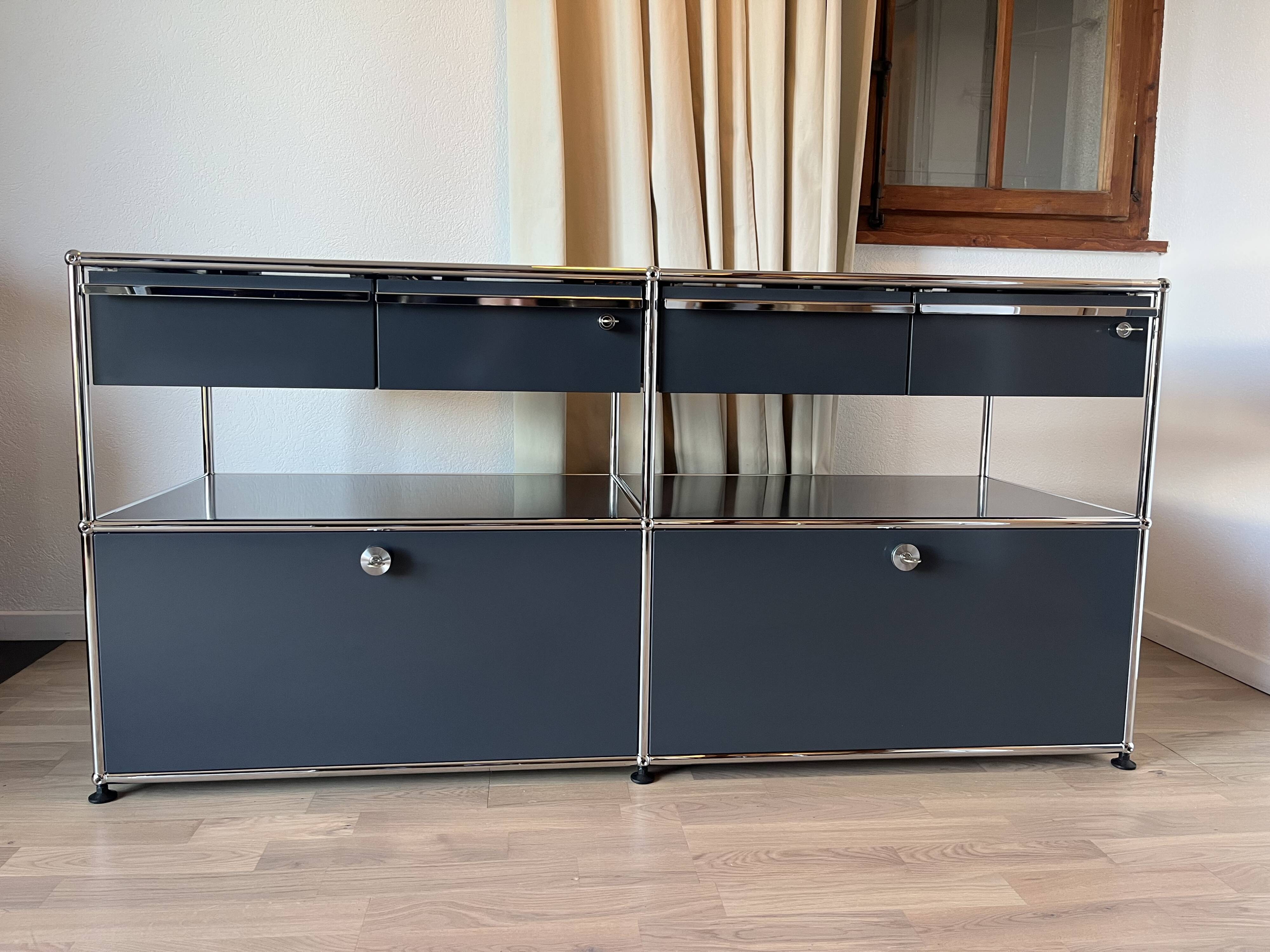 USM Haller chest of drawers in Anthracite Grey