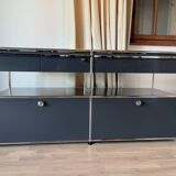 Commode USM Haller en Gris Anthracite