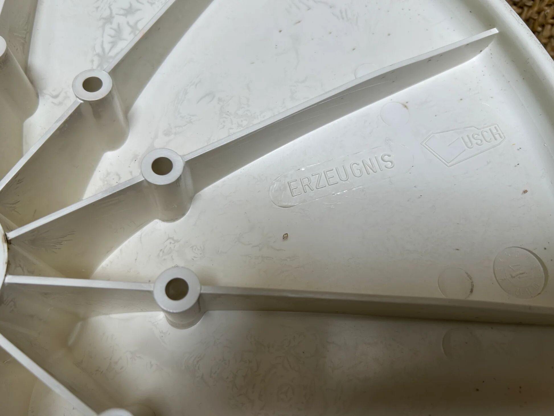 Tulip base rotating side table SPACE AGE by Lusch, Germany, 1970s