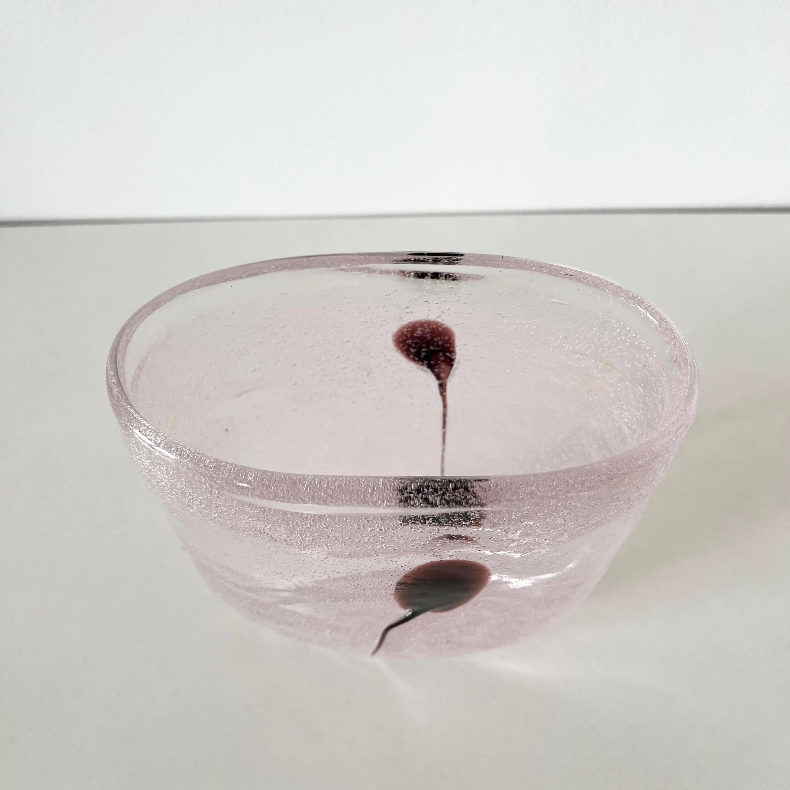 Bubble glass vase Kosta Boda Sweden 1980