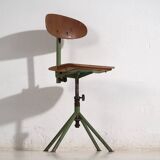 Set of two industrial chairs (c. 1950).