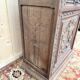 Bonnetiere - Armoire bretonne en chêne massif sculpté
