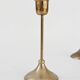 Pair of mid-century vintage brass candlesticks