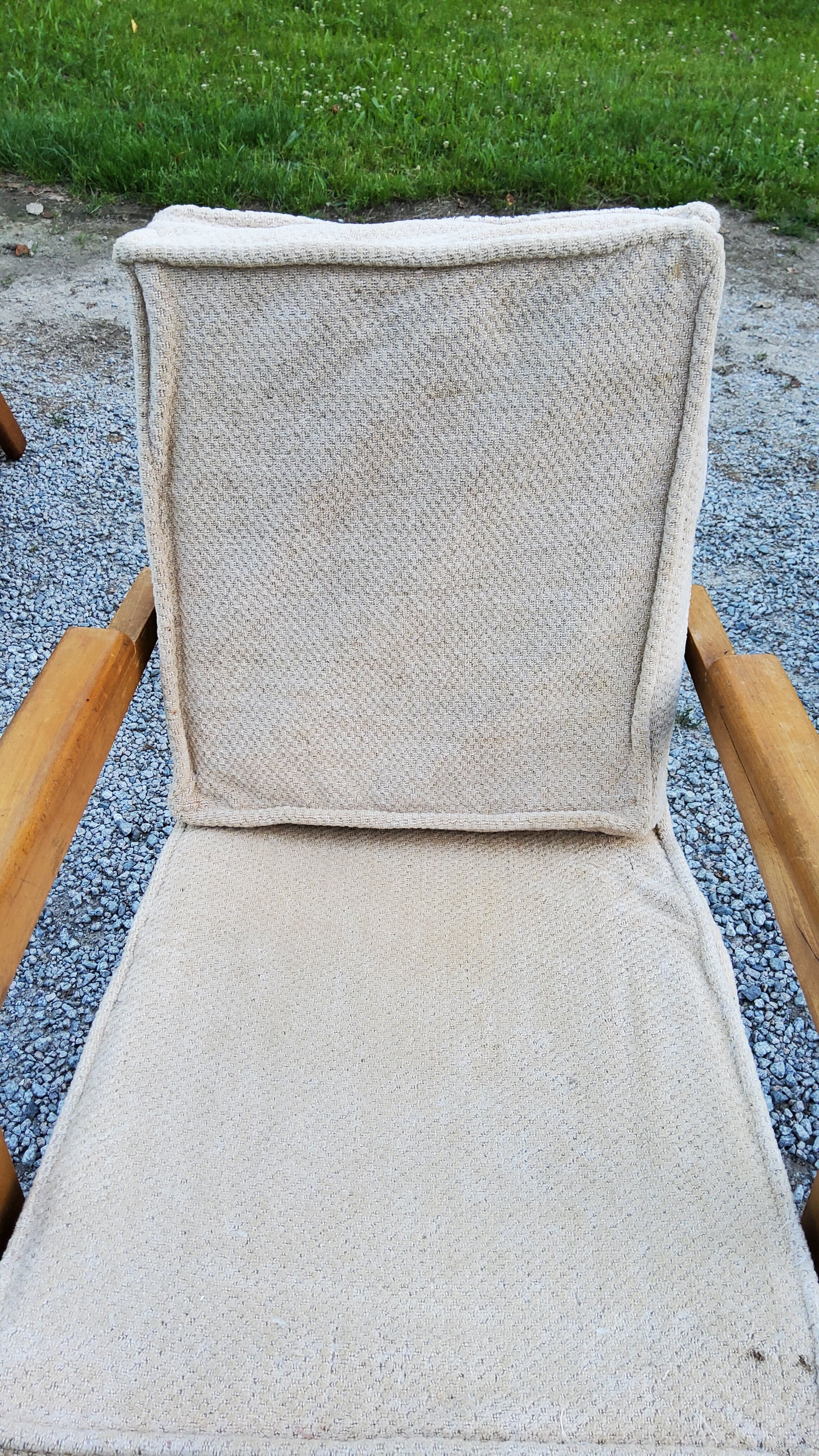 Pair of armchairs from the 50s free-span in blond beech