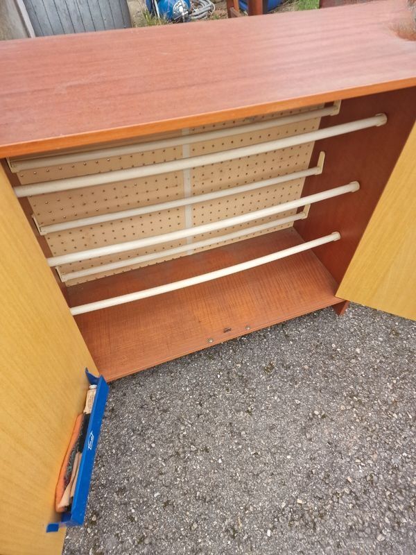 Antique wooden shoe cabinet