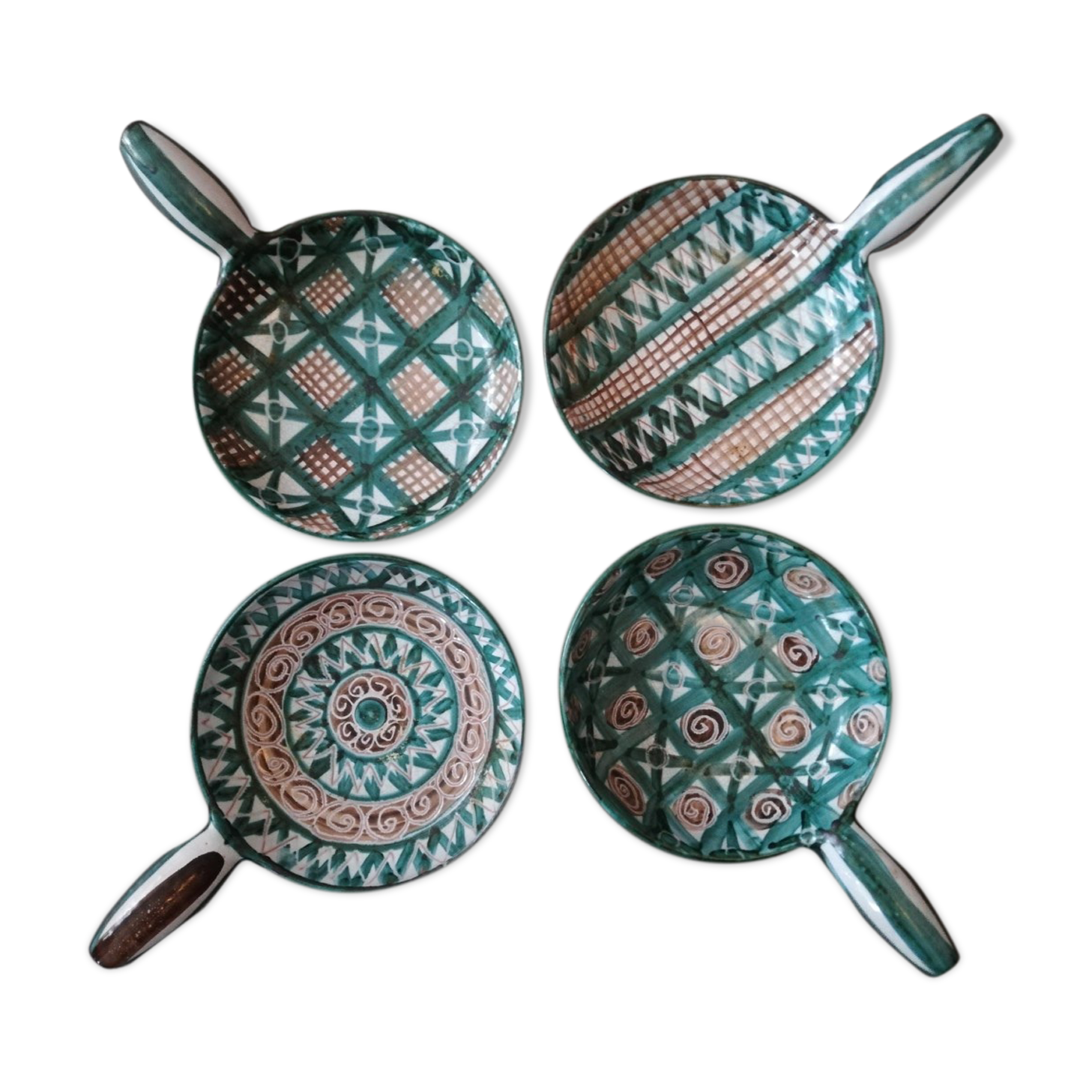 Robert Picault set of 4 caquelons