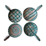 Robert Picault set of 4 caquelons