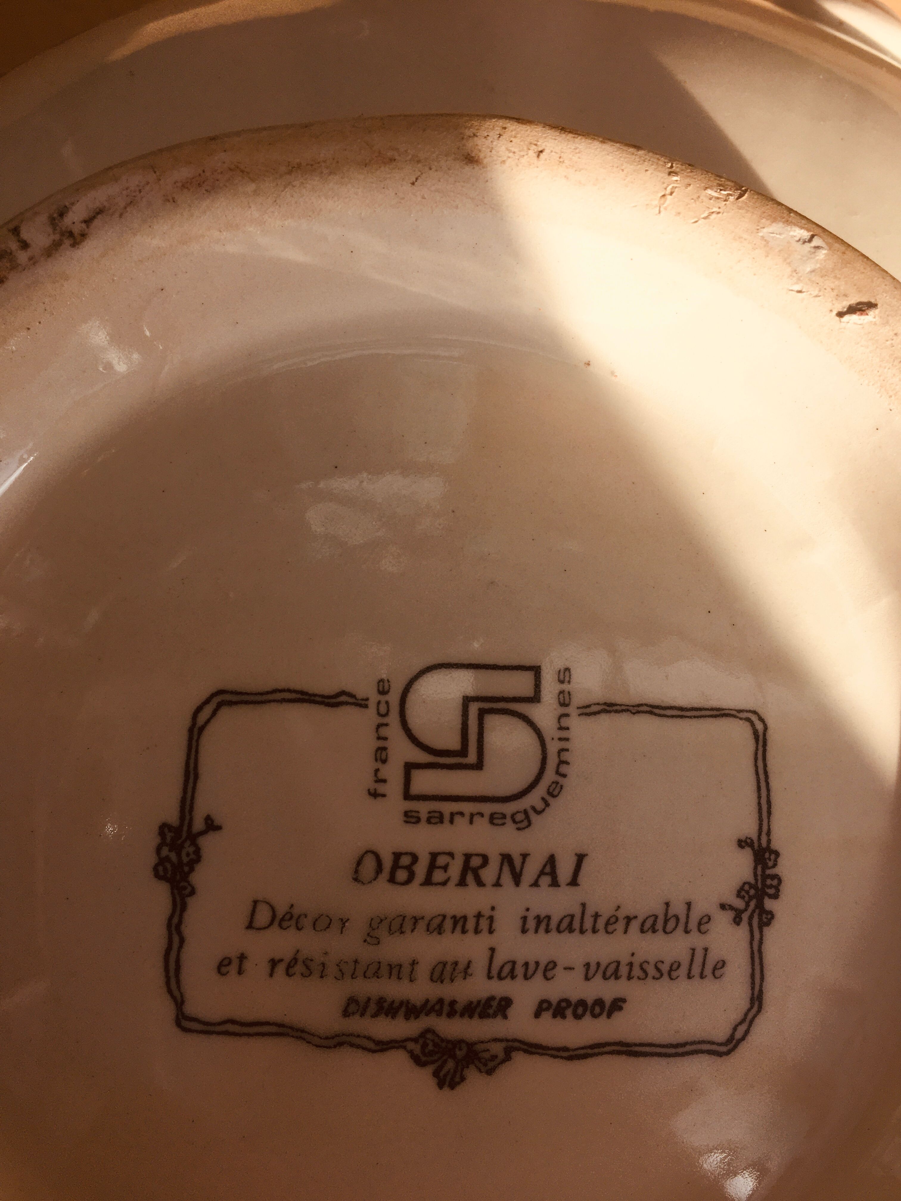 Sarreguemines soup maker decor Obernai