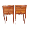 Pair of nightstands former cherrywood