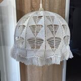 Vintage crochet lampshade